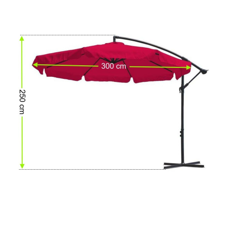 Mirpol Umbrelă de soare Garden Hero fuchsia [9]