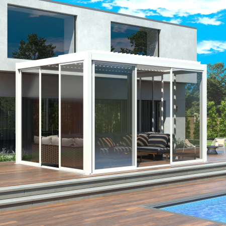 Mirpol Uși glisante LUXE S8 270x218cm până la 3 m albe [4]