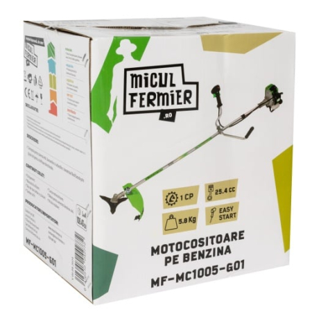 Motocositoare Micul Fermier 1CP, 25.4CC, motor benzina 2T, pornire rapida, 3 accesorii, tija 26mm [1]