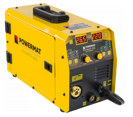 Powermat Aparat de sudură Migomat MIG MAG MMA TIG 220A Synergy FLUX PM-IMGTS-220L [1]