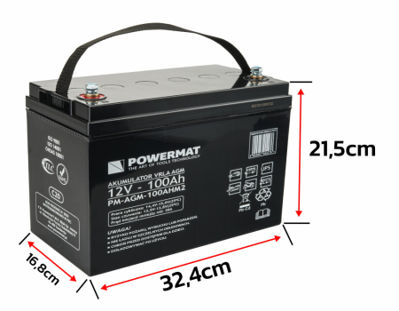 Powermat Baterie PM-AGM-100AHM2 [2]