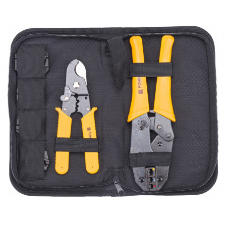 Bricolaj - Powermat Clește de sertizare pentru cabluri electrice 7 în 1 PM-ZDK-7T