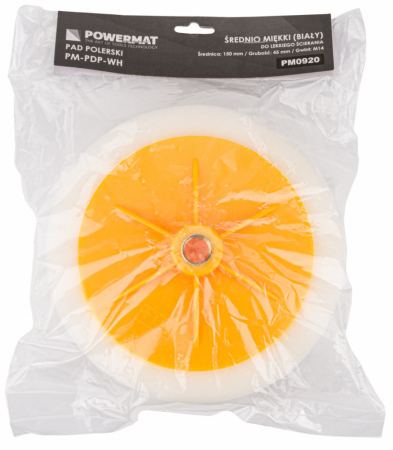 Powermat Disc de lustruit mediu moale 150x45mm M14 PM-PDP-WH [2]