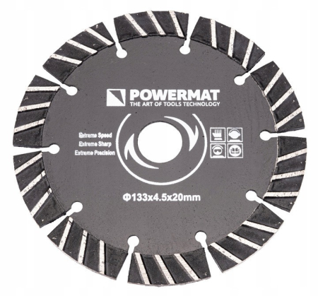 Powermat Disc de tăiere diamantat 133 x 20 PM-TDB-133x4.5x20 [0]