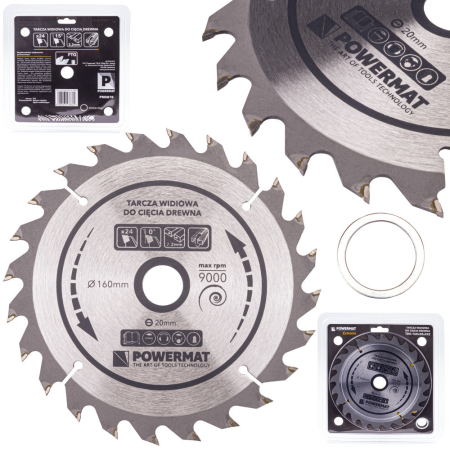 Construcții - Powermat Foaie de ferăstrău 160x20 24z TDD-160x20x24Z