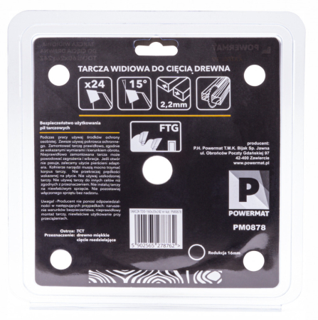 Powermat Foaie de ferăstrău 160x20 24z TDD-160x20x24Z [4]