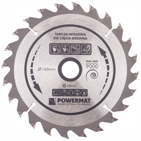 Powermat Foaie de ferăstrău 160x20 24z TDD-160x20x24Z [5]