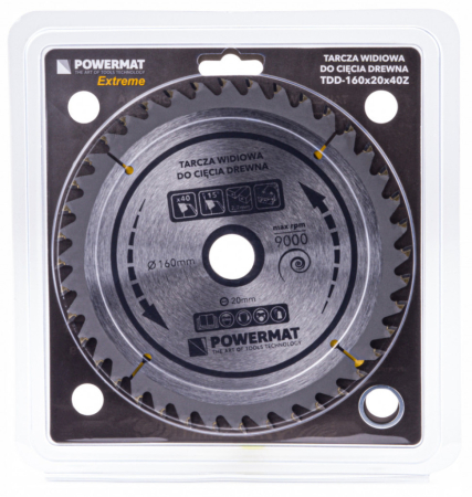 Powermat Foaie de ferăstrău 160x20 40z TDD-160x20x40Z [3]