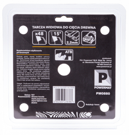 Powermat Foaie de ferăstrău 160x20 48z TDD-160x20x48Z [4]