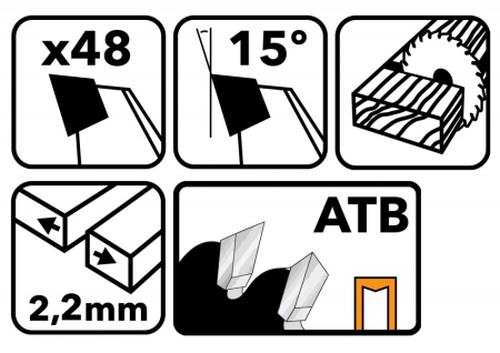 Powermat Foaie de ferăstrău 160x20 48z TDD-160x20x48Z [2]