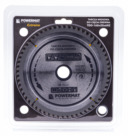 Powermat Foaie de ferăstrău 160x20 60z TDD-160x20x60Z [3]