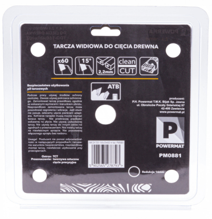 Powermat Foaie de ferăstrău 160x20 60z TDD-160x20x60Z [4]