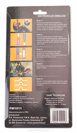 Powermat Foarfece de stingere pentru tufișuri, copaci, plante PM-SDO-310T [2]