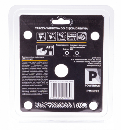 Powermat Lamă de ferăstrău 125x22.2 40z TDD-125x22.2x40Z [4]