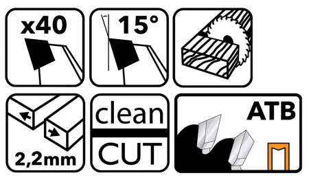 Powermat Pânză de ferăstrău 185x20 40z TDD-185x20x40Z [2]