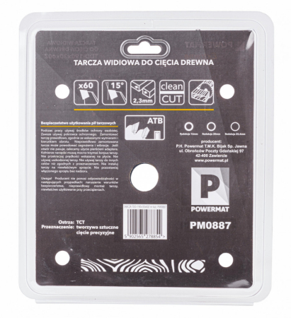 Powermat Lamă de ferăstrău 190x30 60z TDD-190x30x60Z [4]