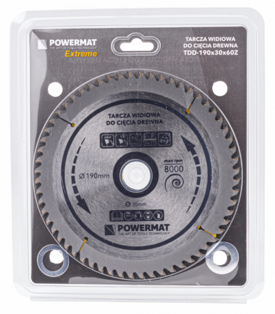 Powermat Lamă de ferăstrău 190x30 60z TDD-190x30x60Z [3]