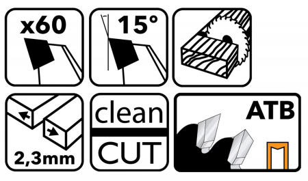 Powermat Lamă de ferăstrău 190x30 60z TDD-190x30x60Z [2]