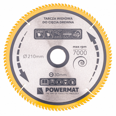 Powermat Lamă de ferăstrău 210x30 100z TDD-210x30x100Z [2]