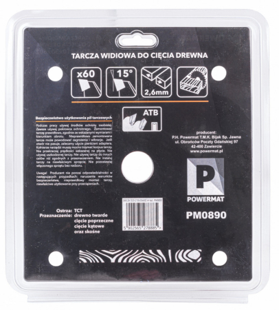 Powermat Lamă de ferăstrău 210x30 60z TDD-210x30x60Z [4]