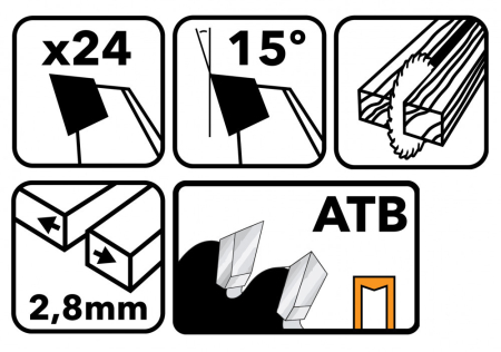 Powermat Pânză de ferăstrău 255x30 24z TDD-255x30x24Z [1]