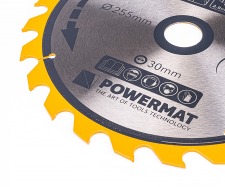 Powermat Pânză de ferăstrău 255x30 24z TDD-255x30x24Z [5]