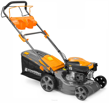 Produse temporar indisponibile - Powermat Mașină de tuns iarbă autopropulsată pe benzină PM-KSS-5S Z 5 în 1