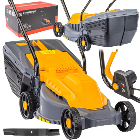 Produse temporar indisponibile - Powermat Mașină electrică de tuns iarba 2200W PM-KSE-2200MN