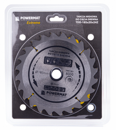 Powermat Pânză de ferăstrău 185x20 24z TDD-185x20x24Z [3]