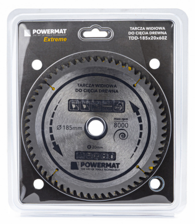 Powermat Pânză de ferăstrău 185x20 60z TDD-185x20x60Z [3]