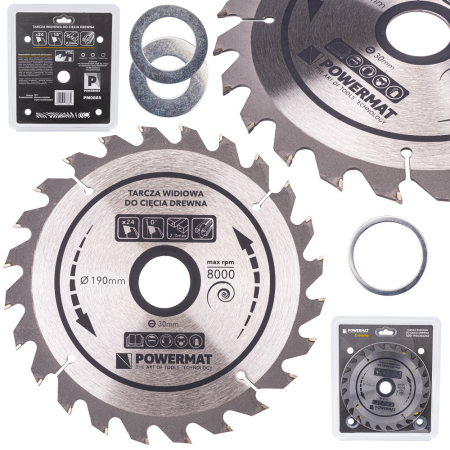 Construcții - Powermat Pânză de ferăstrău 190x30 24z TDD-190x30x24Z