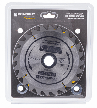 Powermat Pânză de ferăstrău 190x30 24z TDD-190x30x24Z [2]