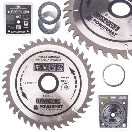 Construcții - Powermat Pânză de ferăstrău 190x30 40z TDD-190x30x40Z