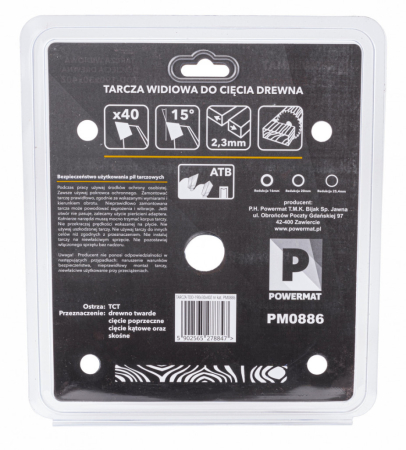 Powermat Pânză de ferăstrău 190x30 40z TDD-190x30x40Z [3]