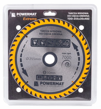 Powermat Pânză de ferăstrău 255x30 48z TDD-255x30x48Z [3]