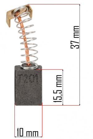 Powermat Perii de carbon pentru sapă rotativă electrică PM-GGE-1700M-SZ [1]