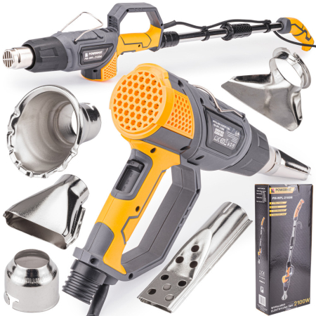 Produse temporar indisponibile - Powermat Pistol de căldură electric 3 în 1 2000W 5 duze PM-WPL-2100M