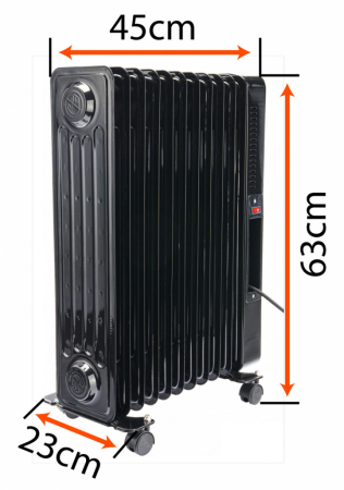 Powermat Radiator electric WIFI 2500W LCD cu 11 aripioare PM-GOL-3000DLW [1]