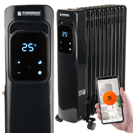 Produse temporar indisponibile - Powermat Radiator electric WIFI 2500W LCD cu 11 aripioare PM-GOL-3000DLW