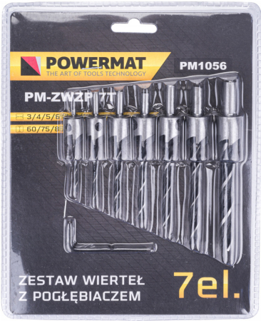 Powermat Set burghie cu conic 7 buc PM-ZWZP-7T [1]
