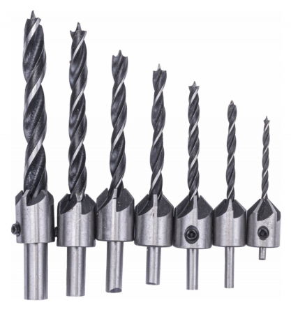 Burghiu - Powermat Set burghie cu conic 7 buc PM-ZWZP-7T