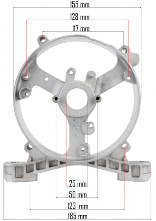 Powermat Suport spate pentru generator PM-AGR-3000-WT [1]