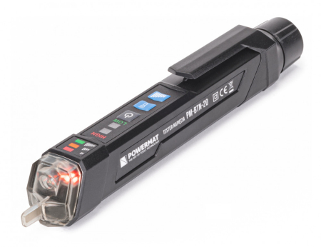 Produse temporar indisponibile - Powermat Tester de tensiune fără contact 12V / 48V - 1000V PM-BTN-20