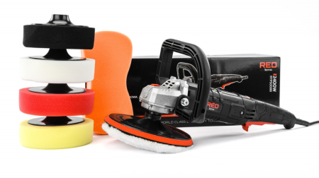 Produse temporar indisponibile - Red Technic Mașină de lustruit auto 2400W cu 5 discuri RTPS0088