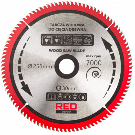 Red Technic Set de 5 lame de ferăstrău circular 255/30mm RTZTWD0082 [9]