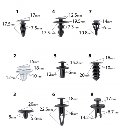 Red Technic Set de elemente de fixare pentru mașină 420 piese RTKST0099 [3]