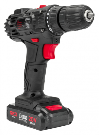 Red Technic Mașină de înșurubat fără fir LCD 2x Baterie 20V Red Technic RTWA0033 [4]