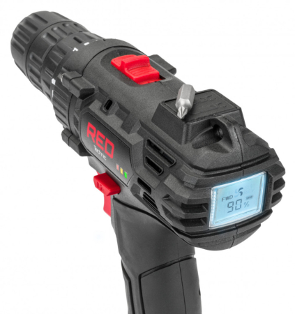 Red Technic Mașină de înșurubat fără fir LCD 2x Baterie 20V Red Technic RTWA0033 [2]