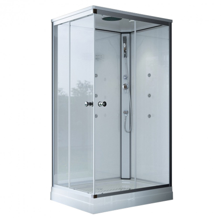 Produse temporar indisponibile - Sanimix Cabină de duș cu hidromasaj Shuttle 100x80 cm