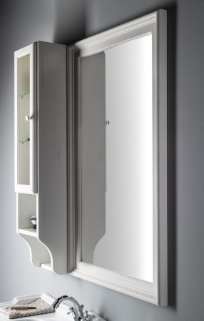 Sapho Oglinda baie Retro, 70x115 cm, alb antic [2]